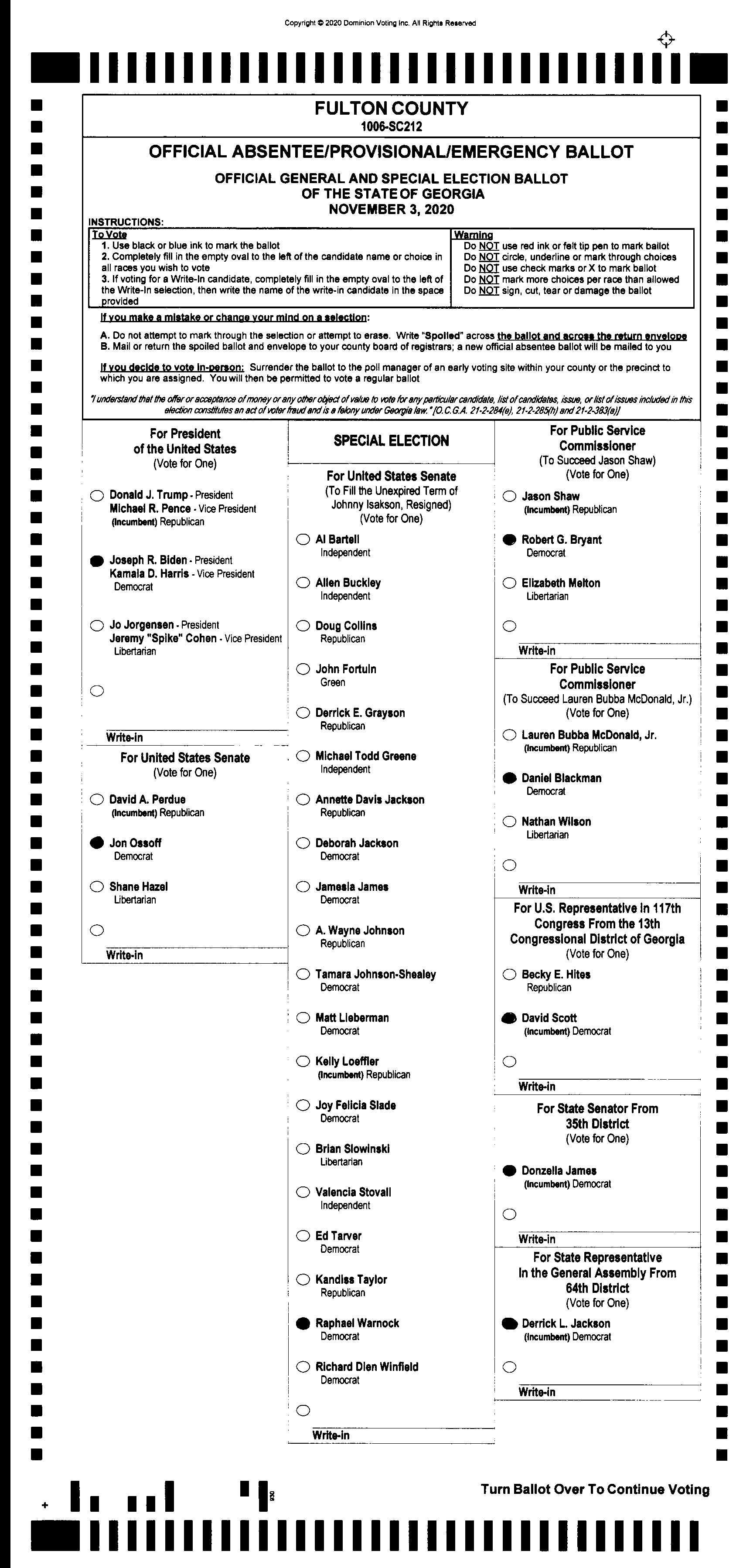 Doubled Ballot